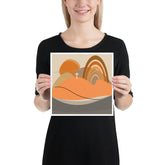 Sha Tin Abstract Shape & Line Modern Art Matte Poster, Poster, $ 26.00, A Moment Of Now™